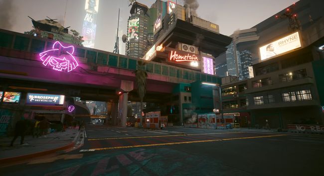 Captura del juego Cyberpunk en la actualidad gracias al Raytracing Overdose de la tarjeta gráfica de Nvidia