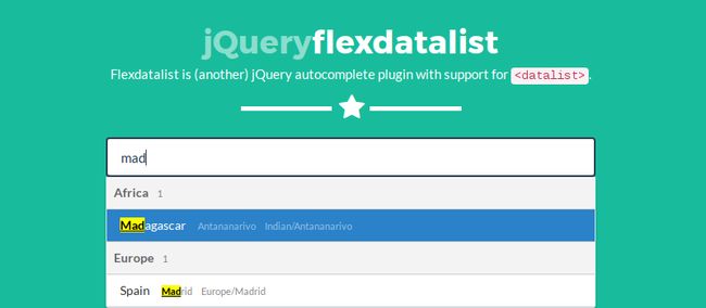 FlexDataList Jquery