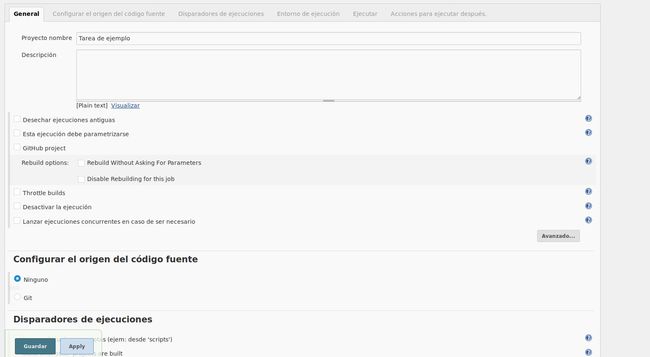 Cómo crear una tarea en Jenkins
